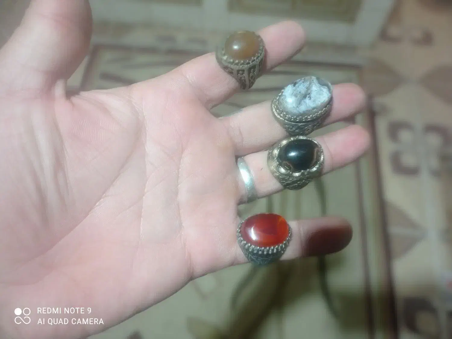 انگشتر عقیق سلیمانی یشم|جواهرات|برازجان, |دیوار