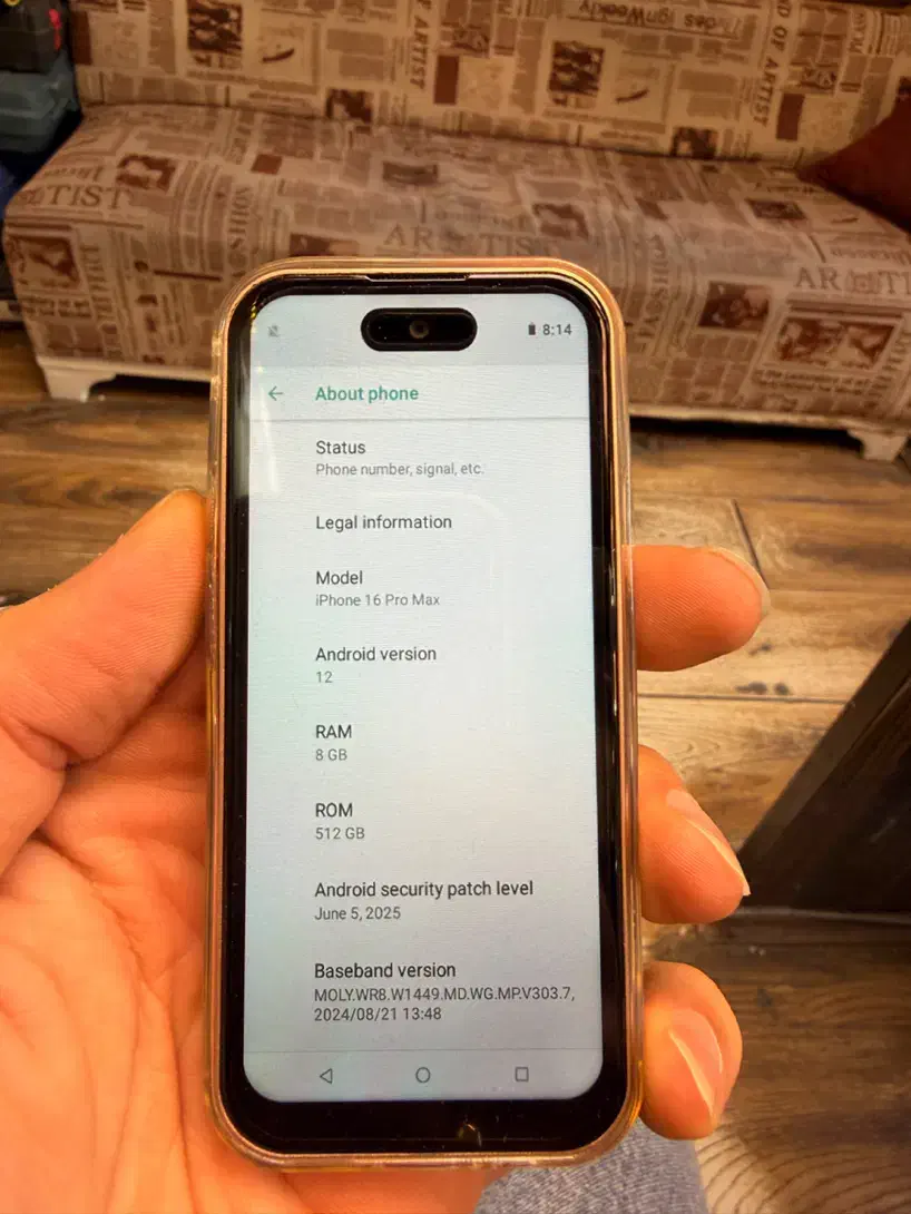 گوشی مینی ایفون ۱۶ پرومکس|موبایل|تبریز, |دیوار