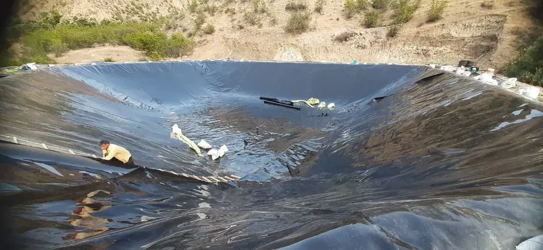 استخر ذخیره آب کشاورزی با ورق ژئوممبران|خدمات باغبانی و درختکاری|محمدیه-قزوین, |دیوار