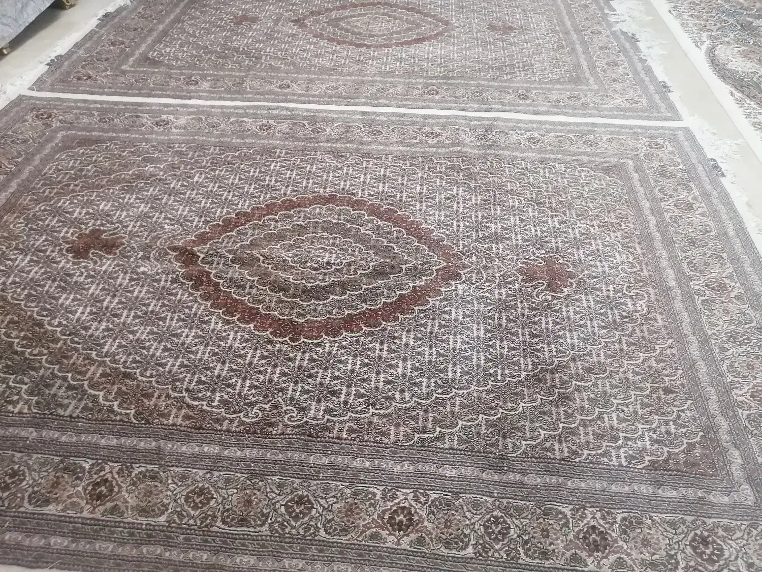 جفت فرش ماهی رج 40 خوی|فرش|کرمانشاه, |دیوار