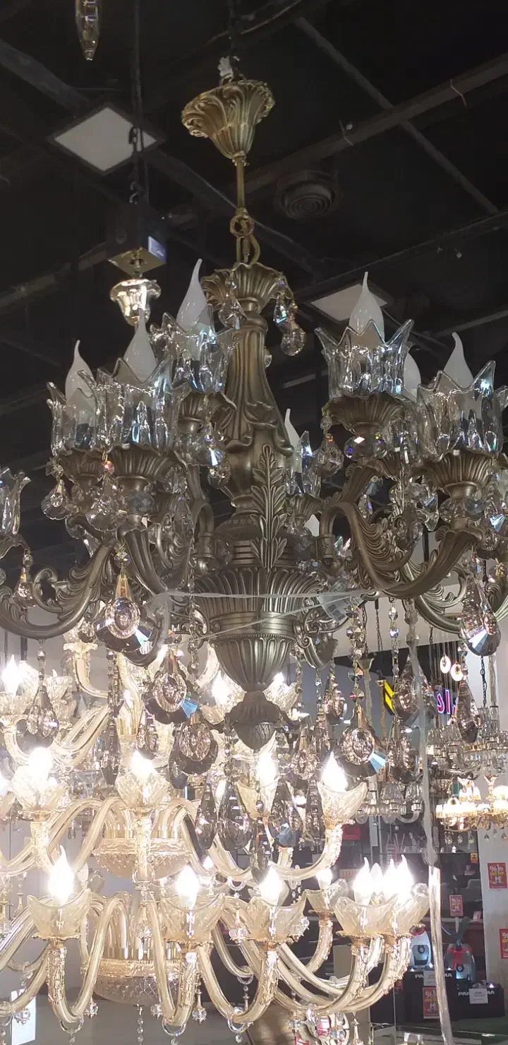 لوستر برنز|لوستر و چراغ آویز|قم, منبع آب|دیوار