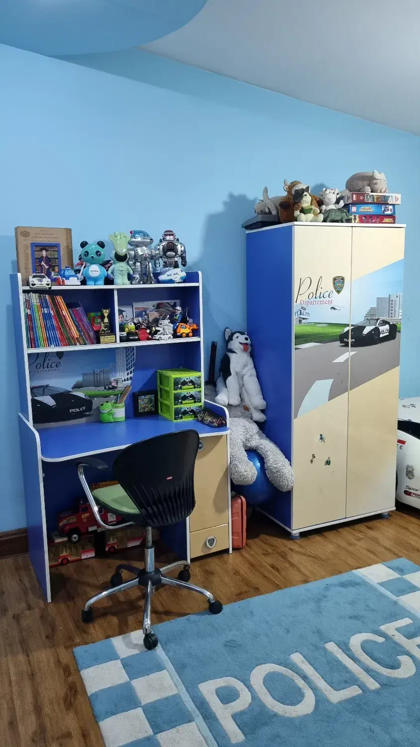 سرویس خواب کودک و نوجوان برند بالسا|تخت و سرویس خواب|قائم‌شهر, |دیوار