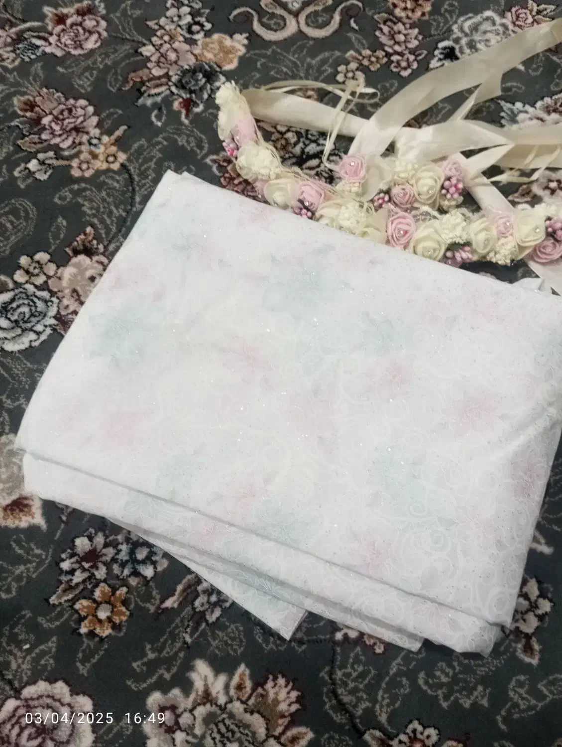 چادر عروس دوخته شده خوشگل نو مناسب قد بلندا|لباس|قم, نیروگاه|دیوار
