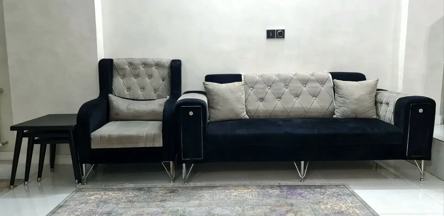 مبلمان هفت نفره و میز غذاخوری شش نفره|مبلمان خانگی و میز عسلی|ری, شهرری|دیوار