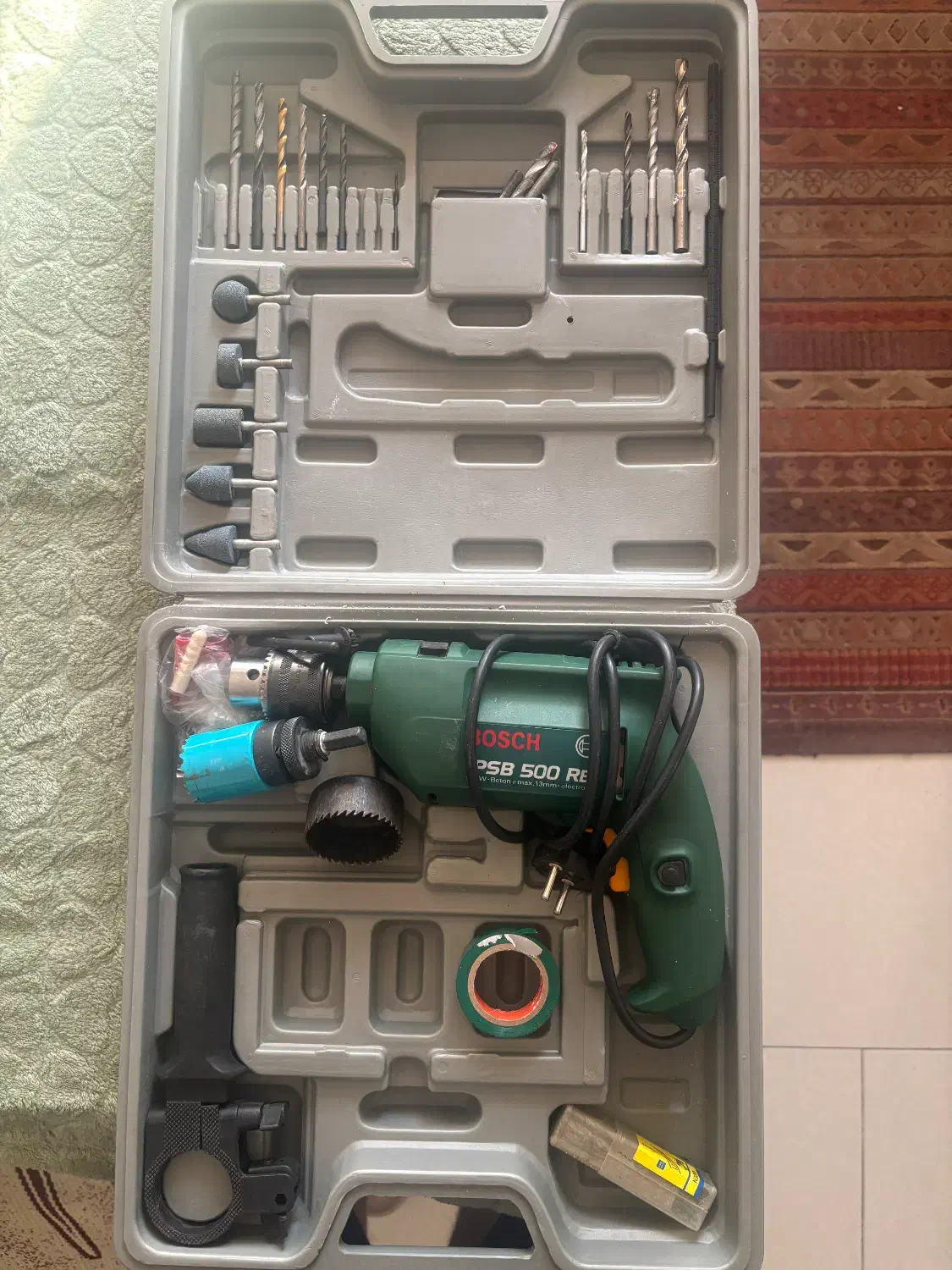 دریل بوش PSB 500 فول لوازم|ابزارآلات|تهران, باغ فیض|دیوار