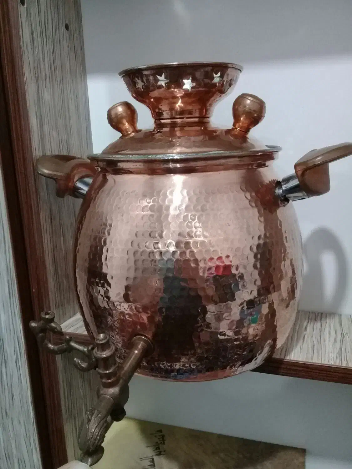 کتری مسی روگازی ۴ لیتری|قوری، کتری، قهوهساز دستی|اردبیل, |دیوار