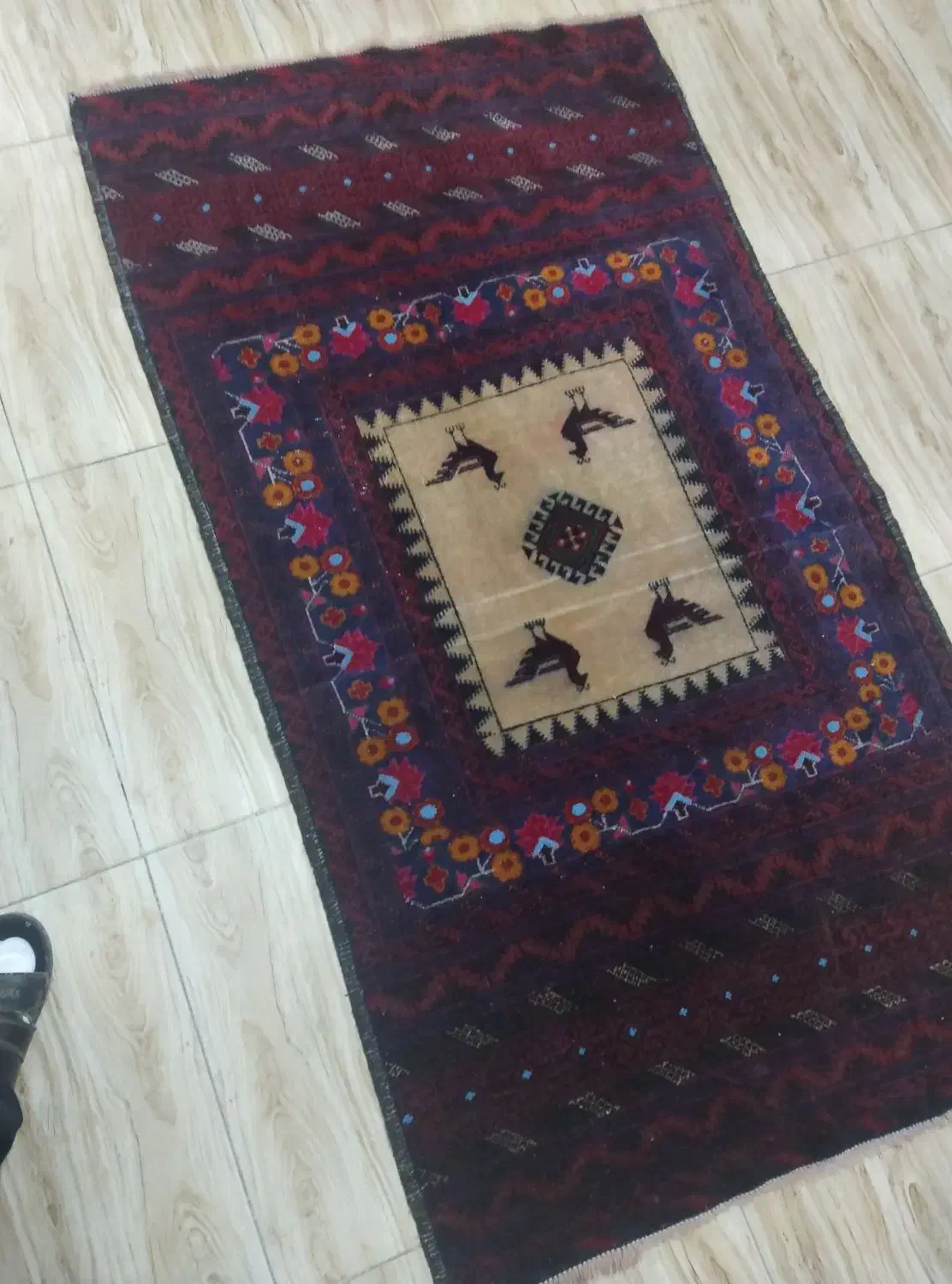 قالیچه قدیمی|گلیم، جاجیم، گبه|اصفهان, دانشگاه اصفهان|دیوار