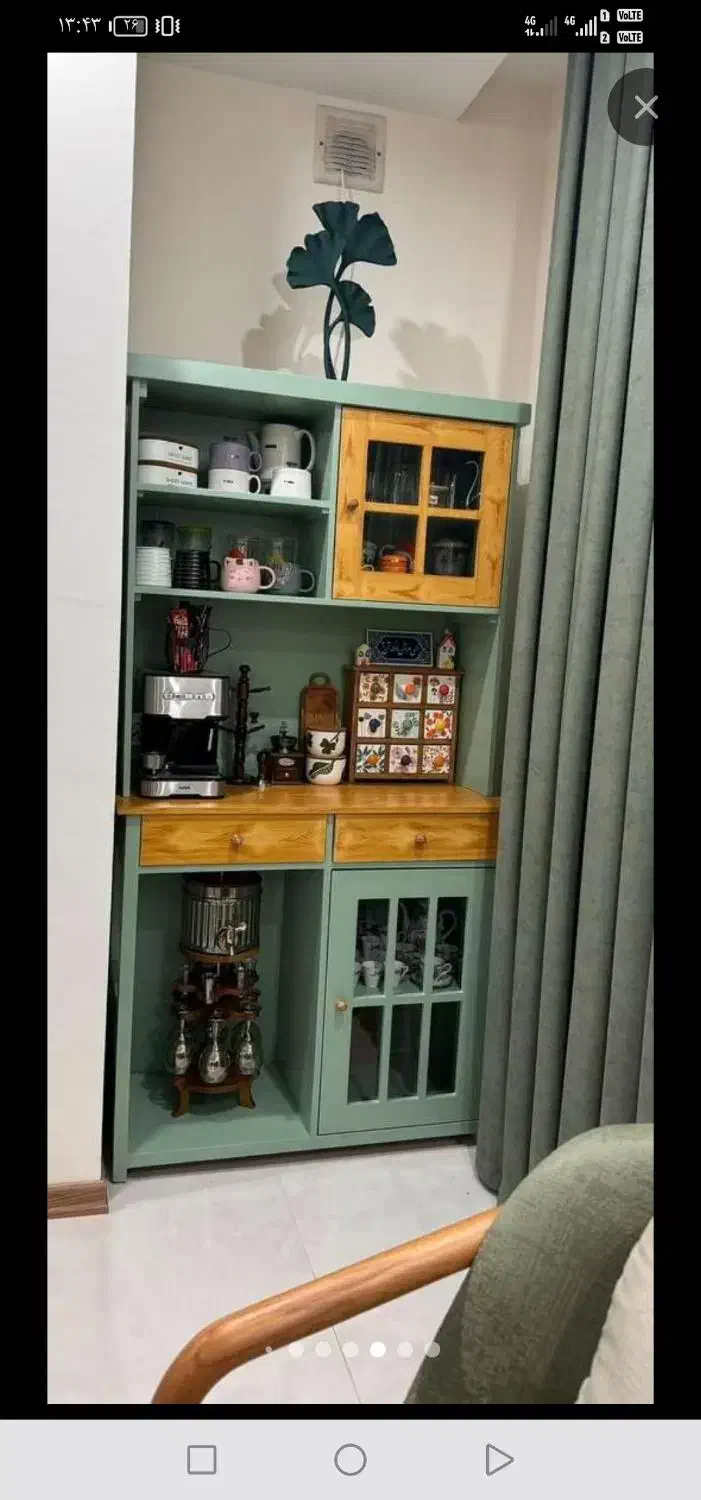 کافی بار چوبی دست‌ساز طراحی سفارشی|بوفه، ویترین، کنسول|بندرعباس, |دیوار