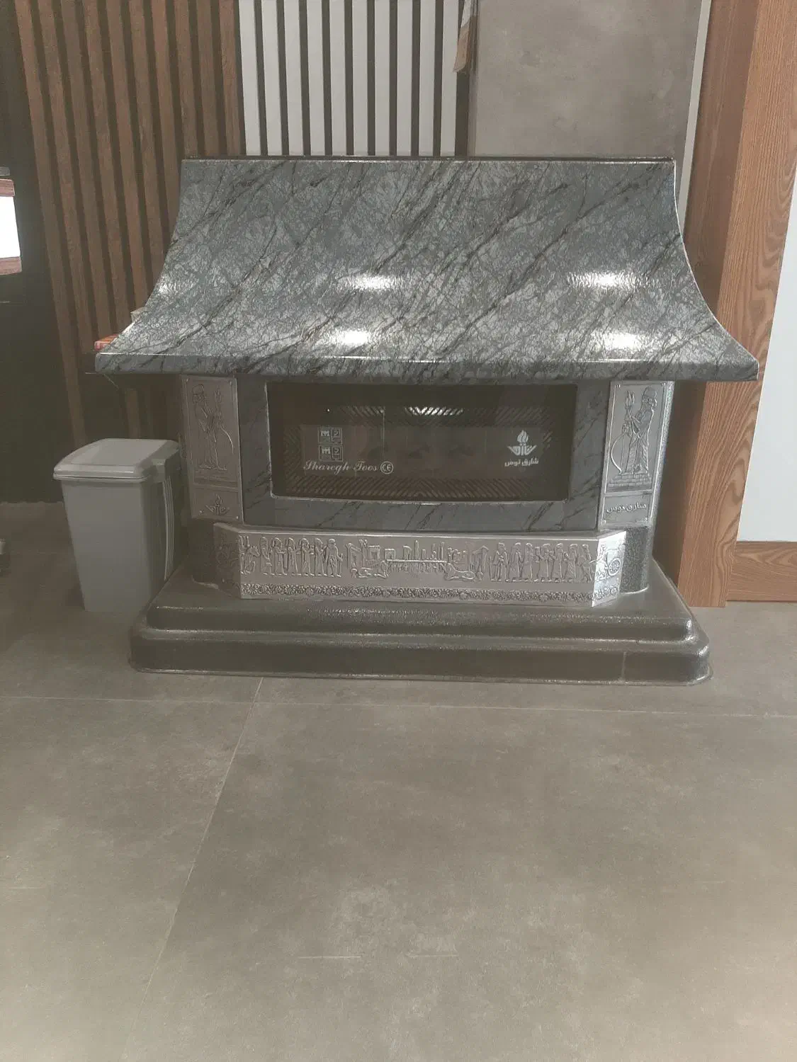 بخاری طرح شومینه|بخاری، هیتر، شومینه|الوند, |دیوار