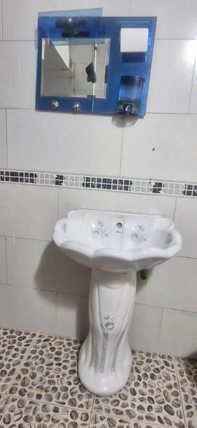 سنگ روشویی با آیینه|لوازم سرویس بهداشتی|برازجان, |دیوار