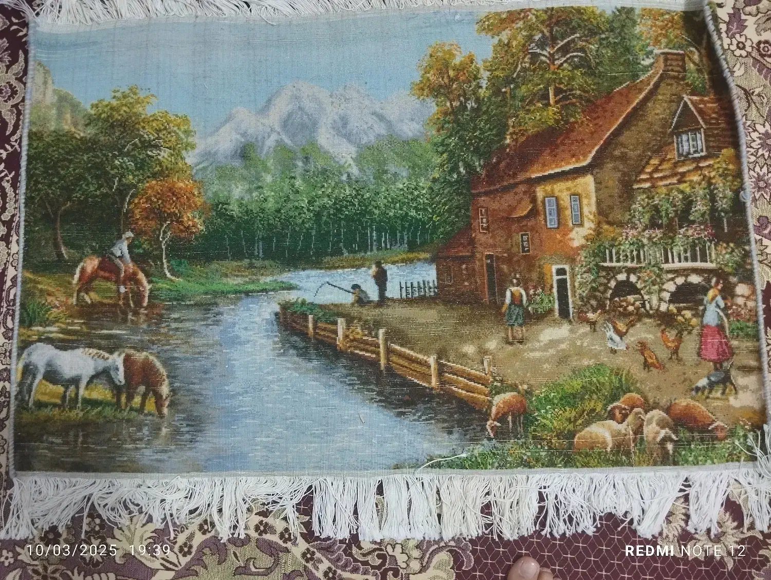 تابلو فرش دستبافت|تابلو فرش|کبودرآهنگ, |دیوار