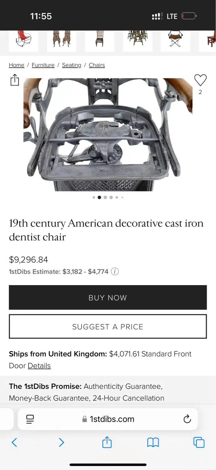 یونیت دندانپزشکی بسیار قدیمی|کلکسیون اشیاء عتیقه|تهران, زعفرانیه|دیوار