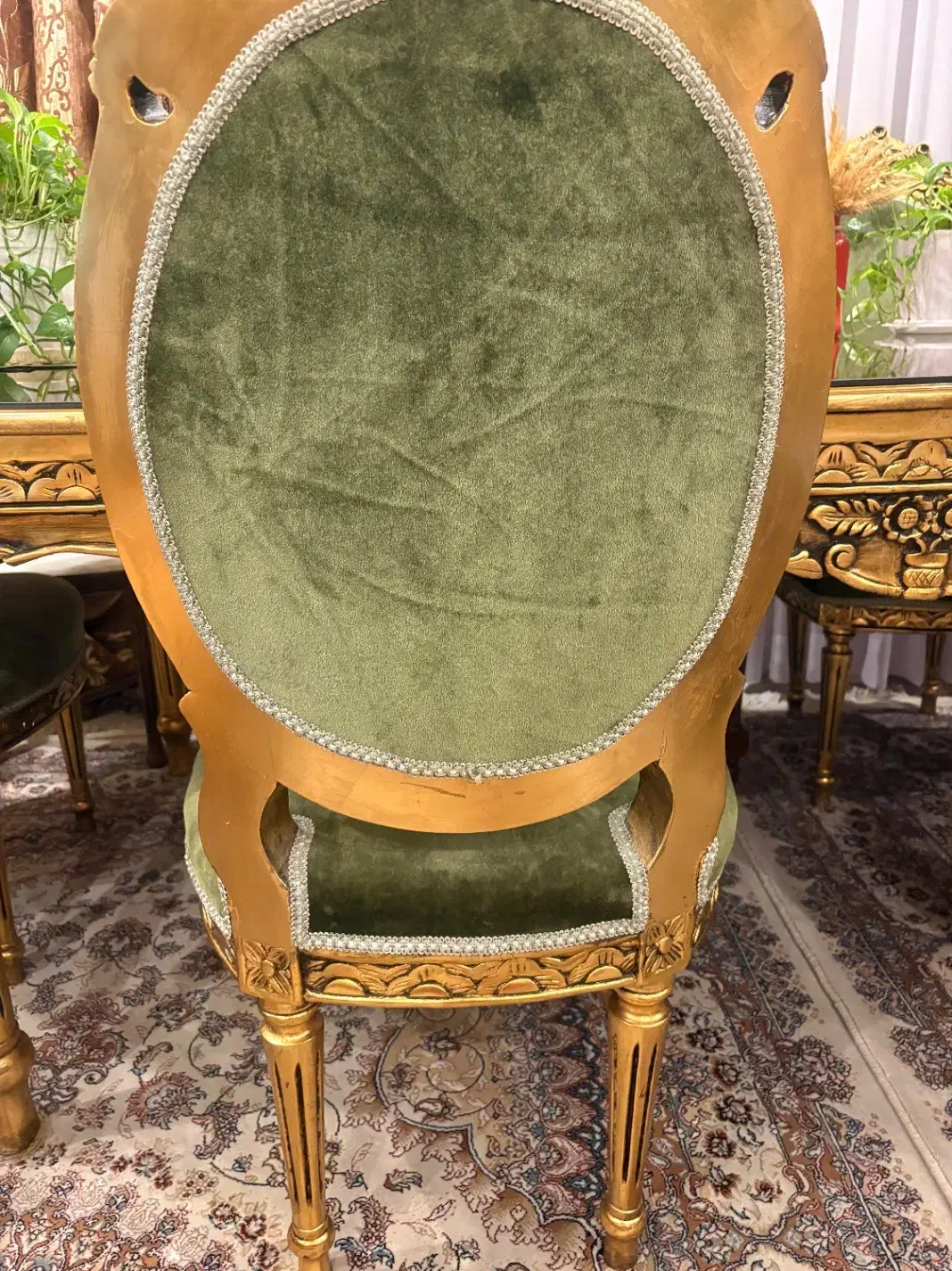 شش عدد صندلی همراه میز با شیشه|میز و صندلی غذاخوری|تهران, حشمتیه|دیوار