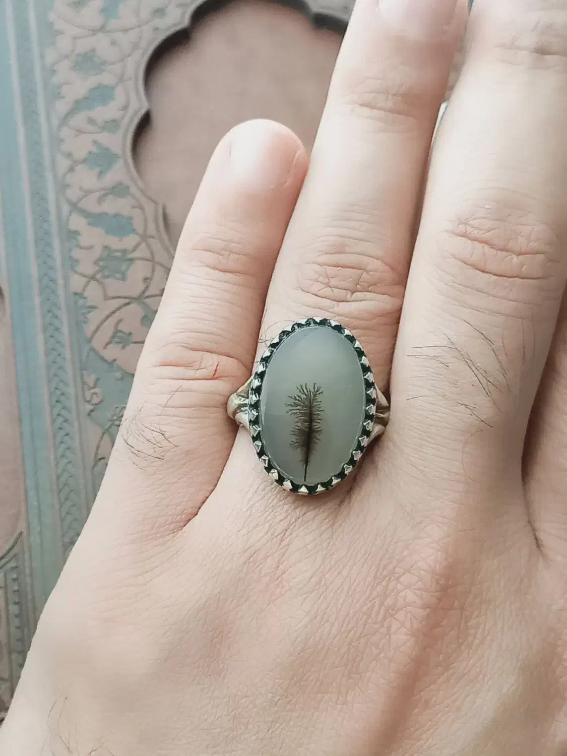 انگشتر عقیق شجر طبیعی|جواهرات|اسلامشهر, شهرک سعیدیه|دیوار