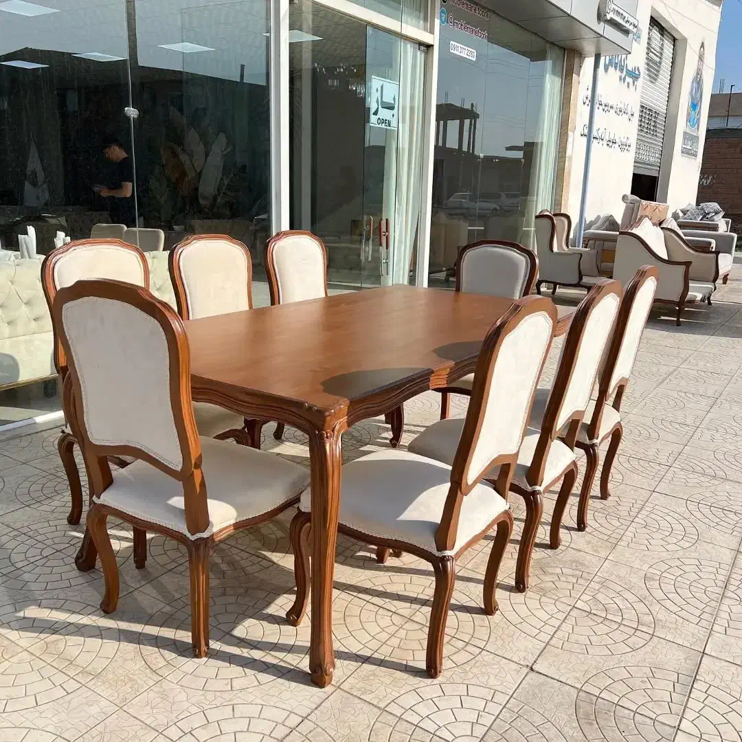 میز غذاخوری با چوب راش تولید اقای انصاری|میز و صندلی غذاخوری|یاسوج, |دیوار