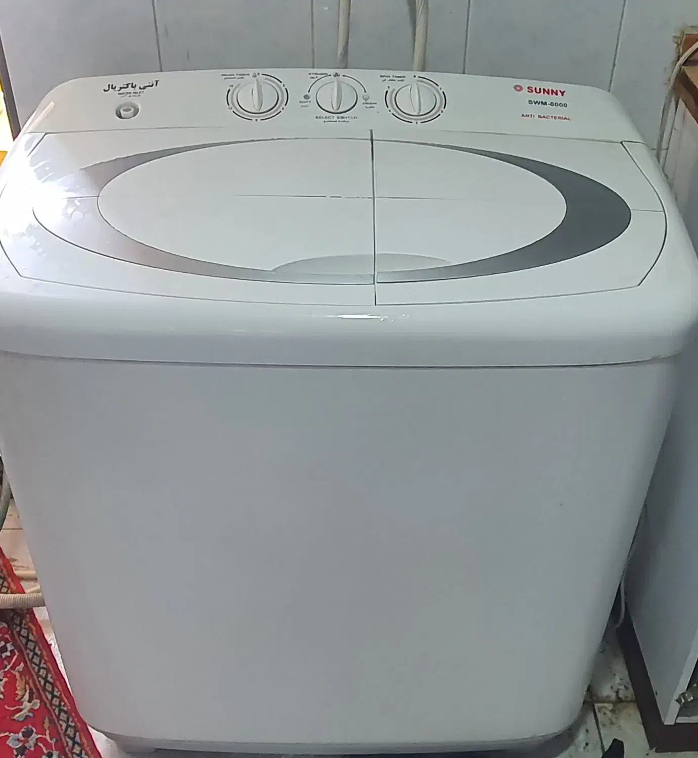 ماشین لباسشویی سانی ۸ کیلویی فقط ۵ میلیون|ماشین لباسشویی و خشک‌کن لباس|اسلام‌شهر, صادقیه|دیوار