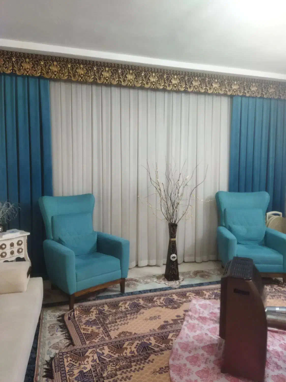 فروش پرده کاملا نو|پرده، رانر، رومیزی|سمنان, |دیوار