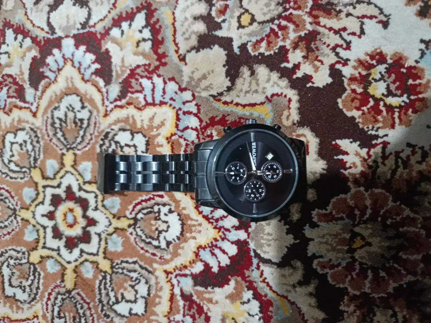 ساعت نو مشکی همراه با تاریخ|ساعت|بجنورد, |دیوار