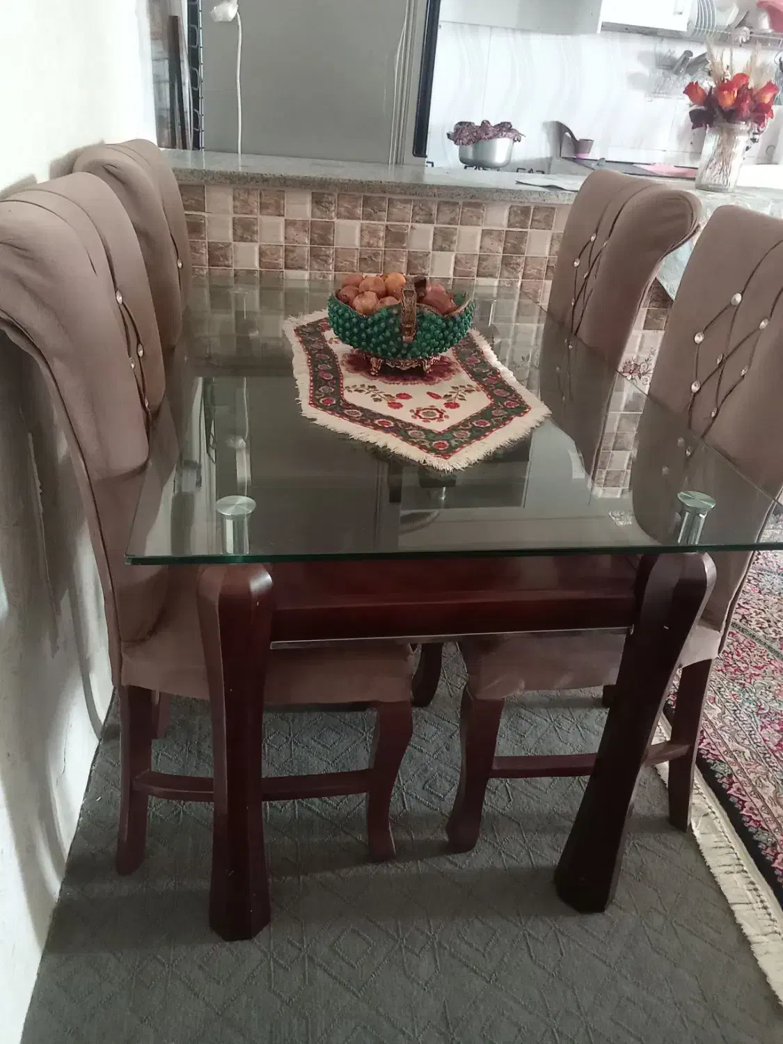 میز نهار خوری|میز و صندلی غذاخوری|بم, |دیوار