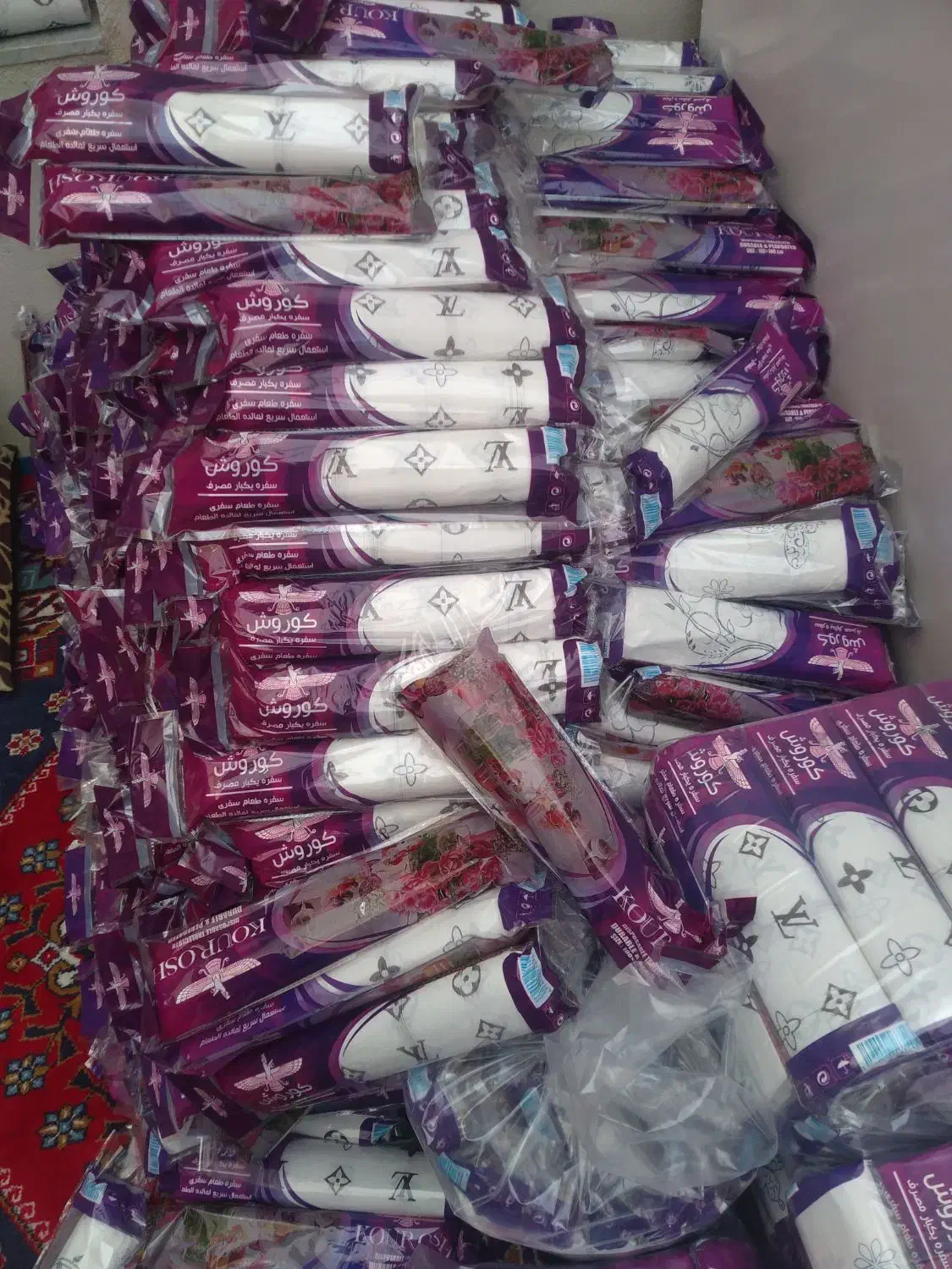 پخش عمده سفره یکبارمصرف درجه ۱بهداشتی زیرقیمت|ظروف نگهدارنده، پلاستیکی، یکبارمصرف|مشگین شهر, |دیوار