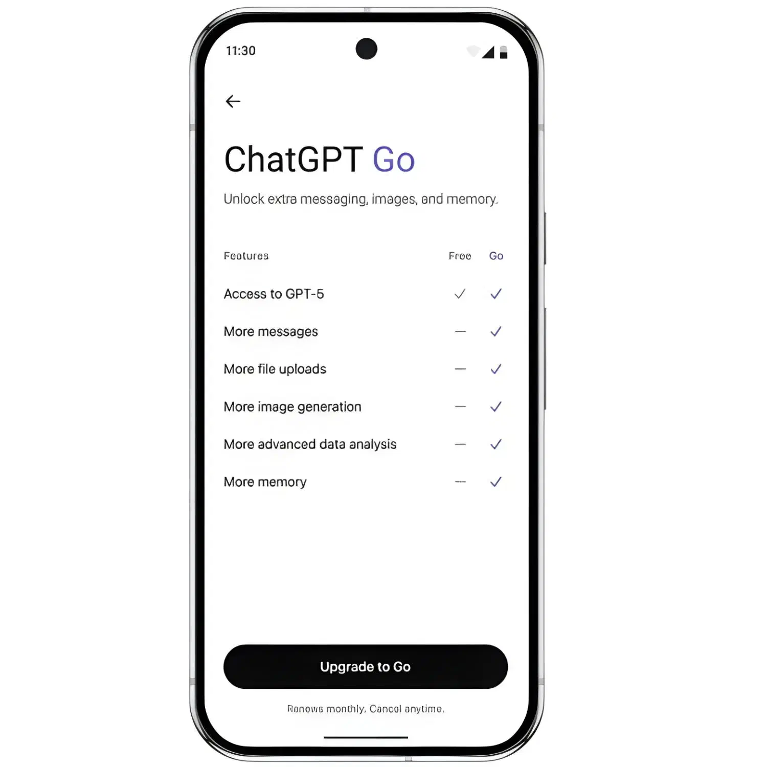 اشتراک ChatGPT GO یکساله اختصاصی(تست رایگان)|لوازم جانبی موبایل و تبلت|تهران, بازار|دیوار
