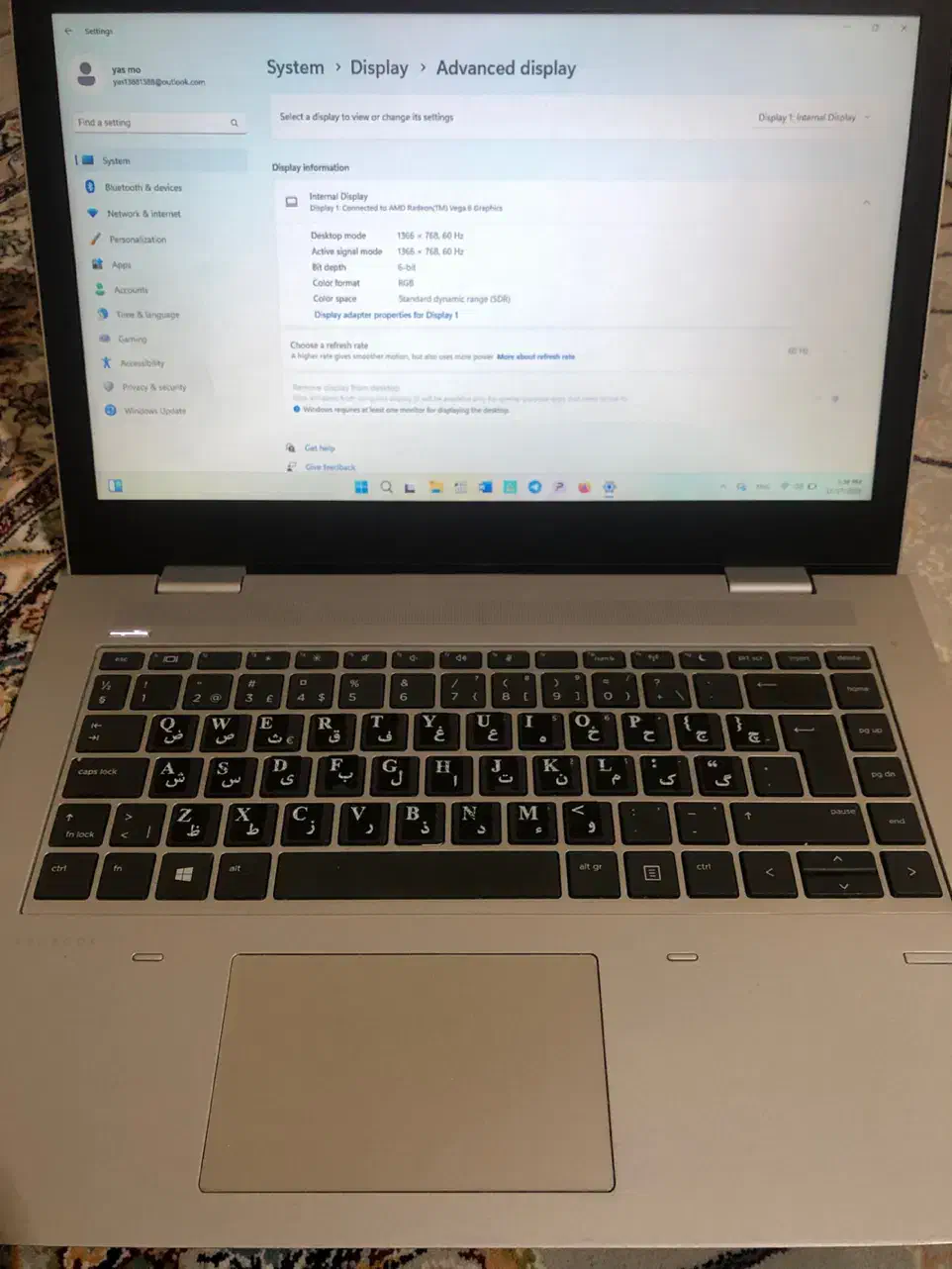 لپ تاپ hp همراه تمامی لوازمات|رایانه همراه|مشکین‌دشت, |دیوار