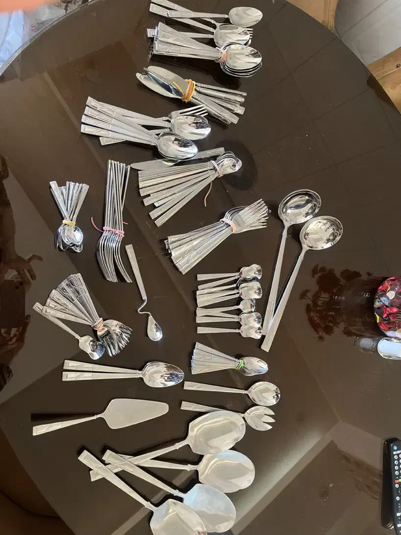 سرویس قاشق چنگال المانی|ظروف سرو و پذیرایی|اصفهان, باغ دریاچه|دیوار