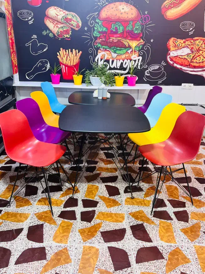 میز و صندلی پایه فلزی|میز و صندلی غذاخوری|قشم, |دیوار