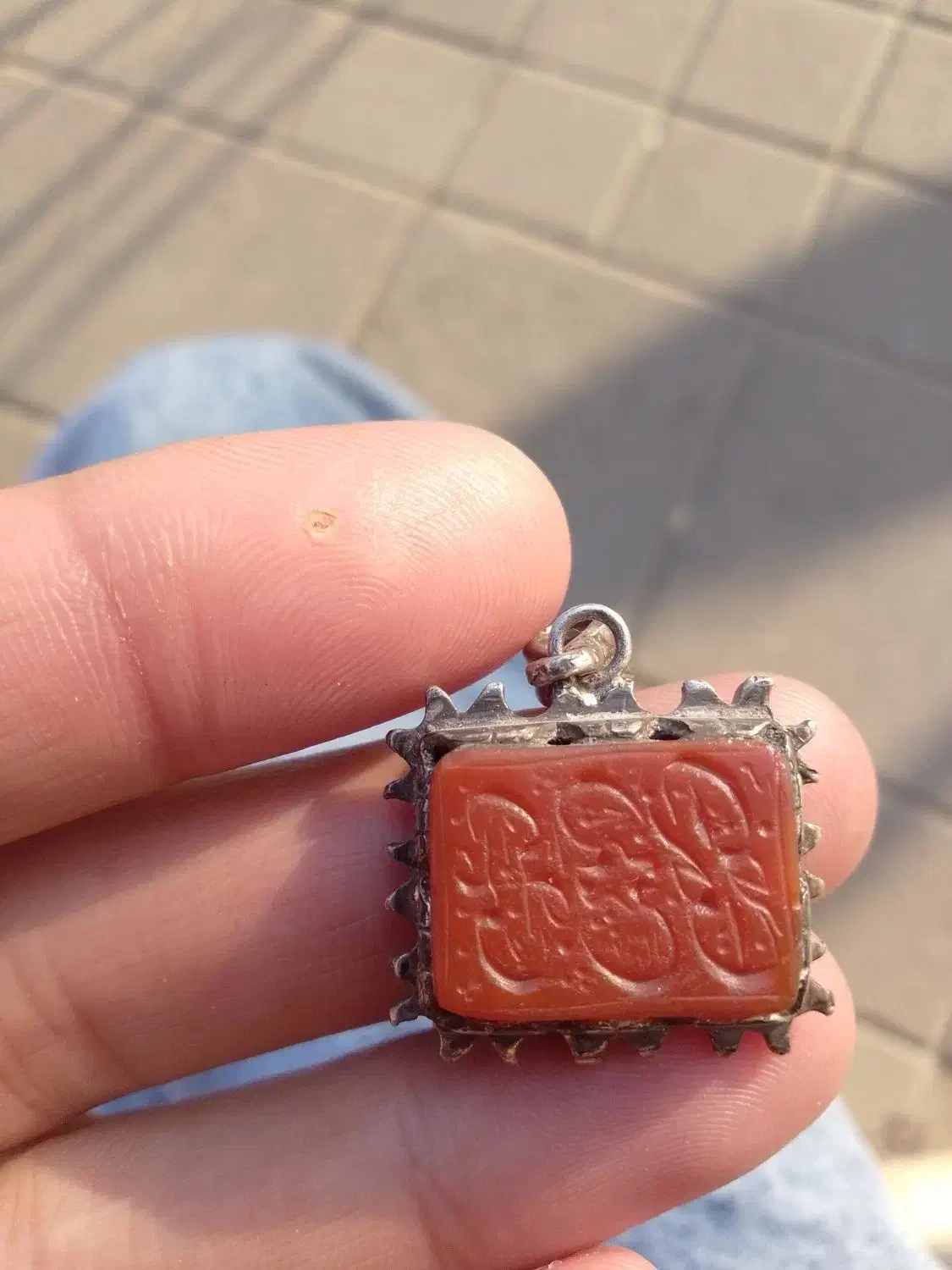 آویزعقیق کهنه خطی|جواهرات|اردبیل, |دیوار