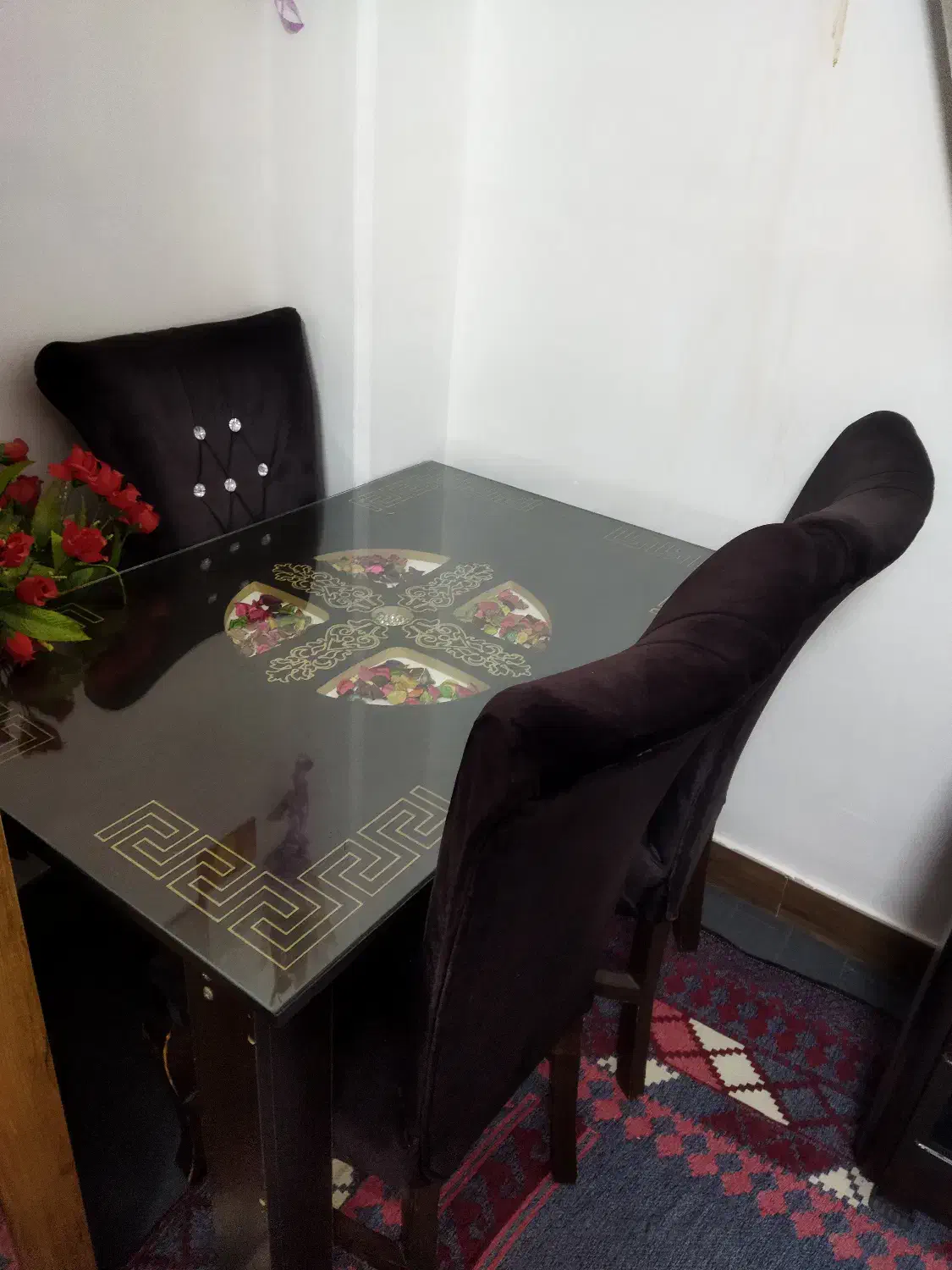 میز نهار خوری چهار نفری|میز و صندلی غذاخوری|سراب, |دیوار