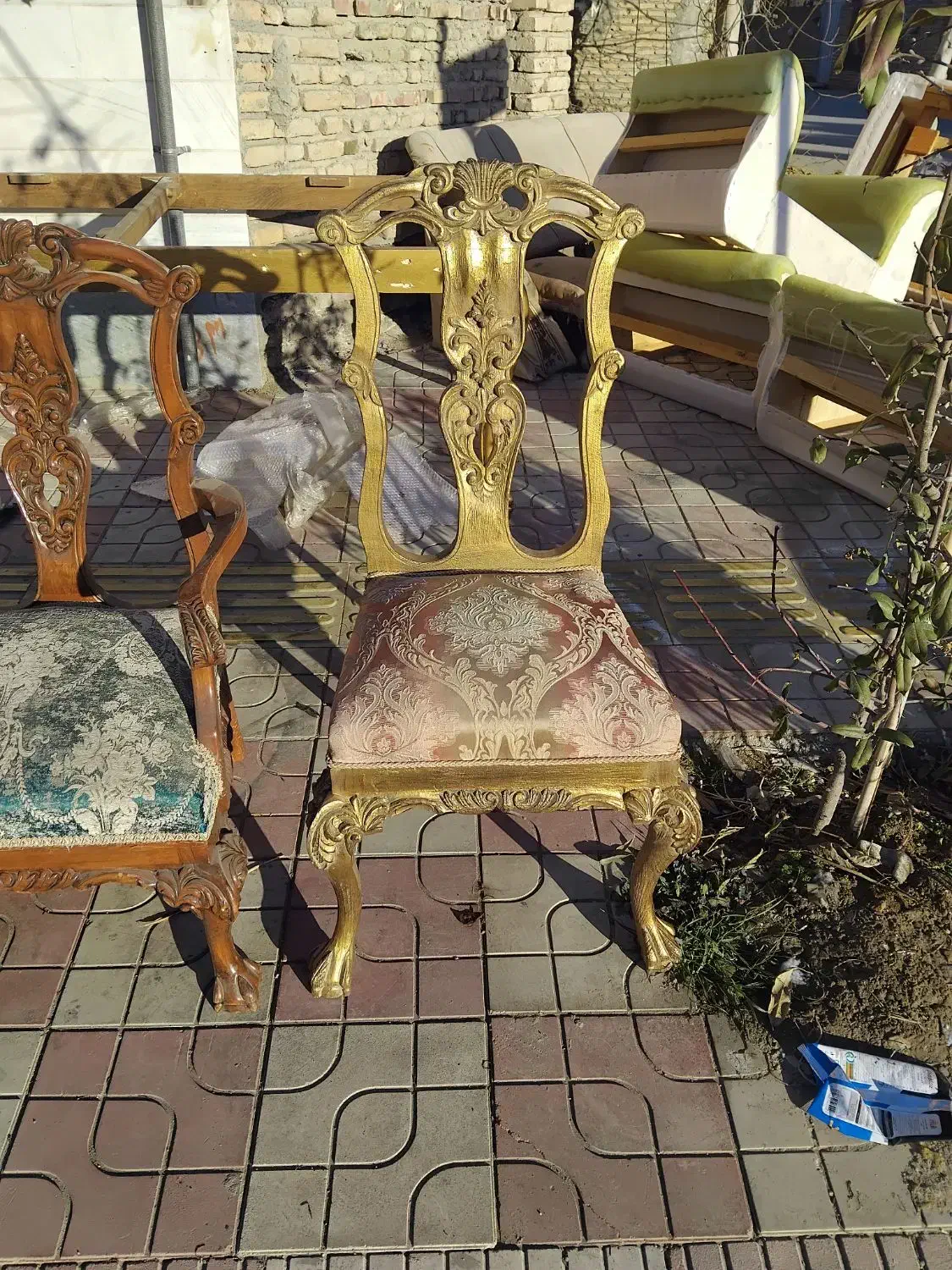 مبل وصندلی پشت چوب چپندل|مبلمان خانگی و میز عسلی|گمیشان, |دیوار