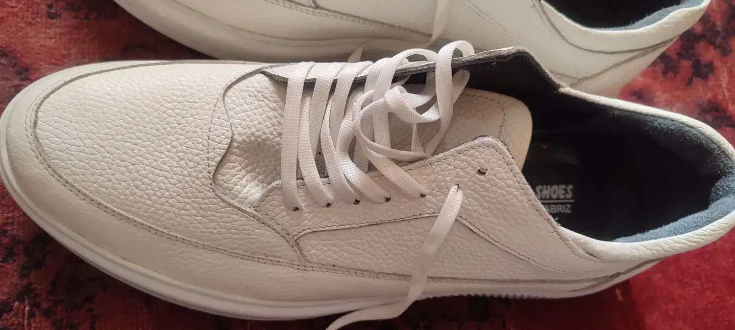 کفش ونس سفید تمام چرم تبریز|کیف، کفش، کمربند|لار, |دیوار