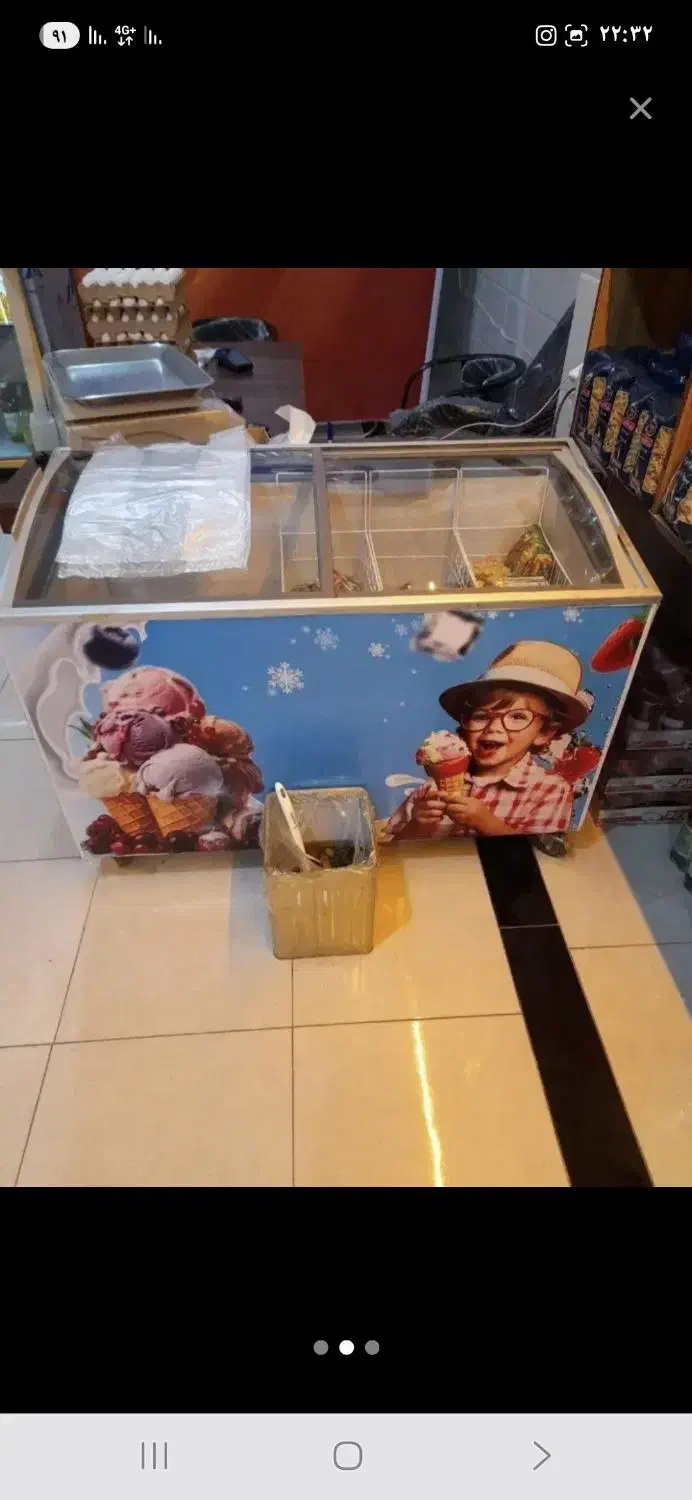 یخچال مرغی یخچال بستنی وتابلو مرغ فروشی|یخچال و فریزر|پارسآباد, |دیوار