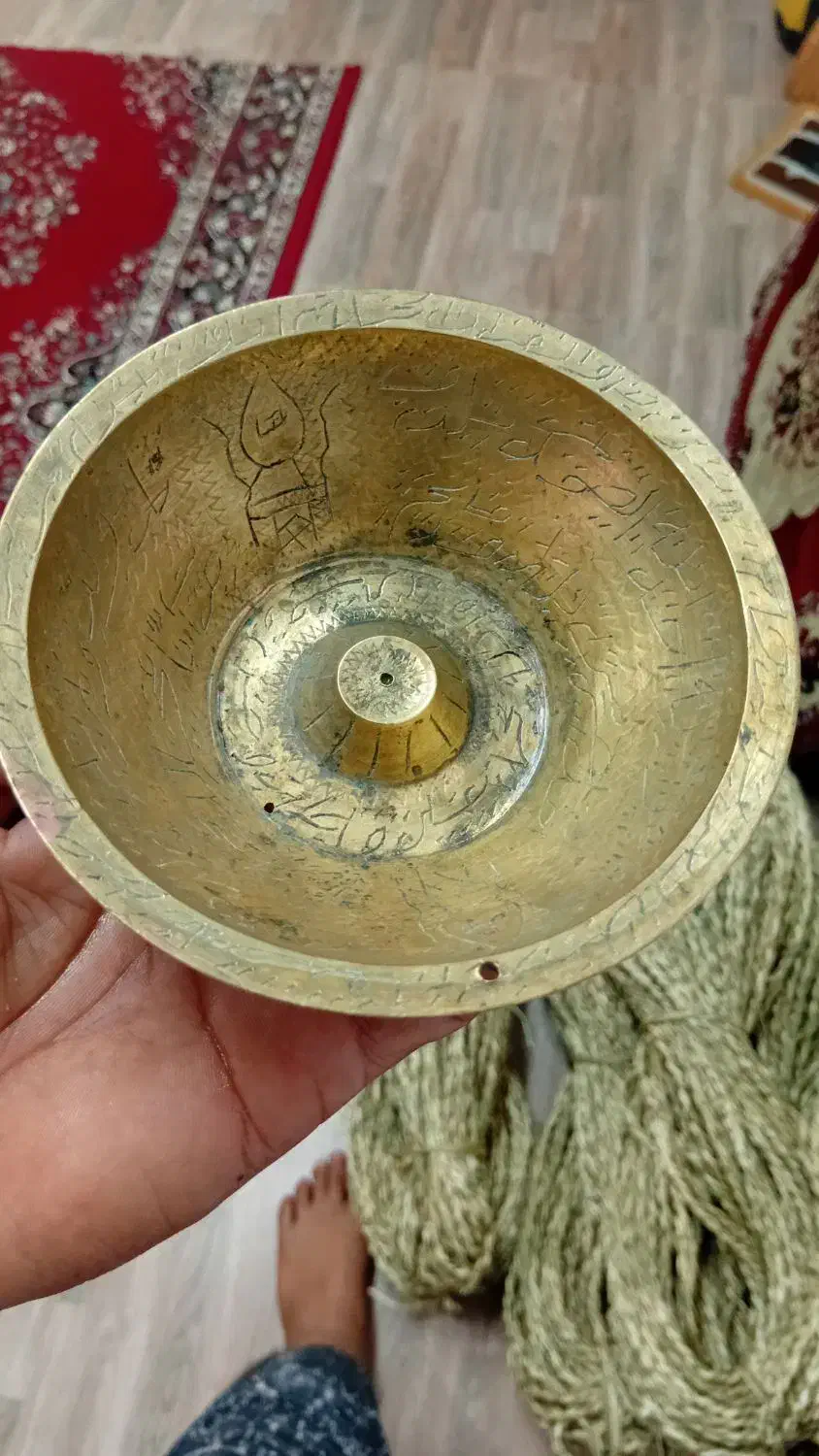 کاسه دعا بسیار قدیمی و قدمت بالا|کلکسیون اشیاء عتیقه|خمام, |دیوار