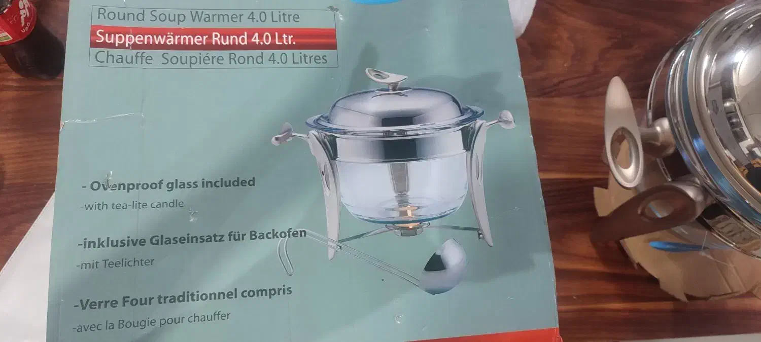 سوفله سوپ خوری استیل وارمردار|ظروف سرو و پذیرایی|اصفهان, شاه پسند|دیوار