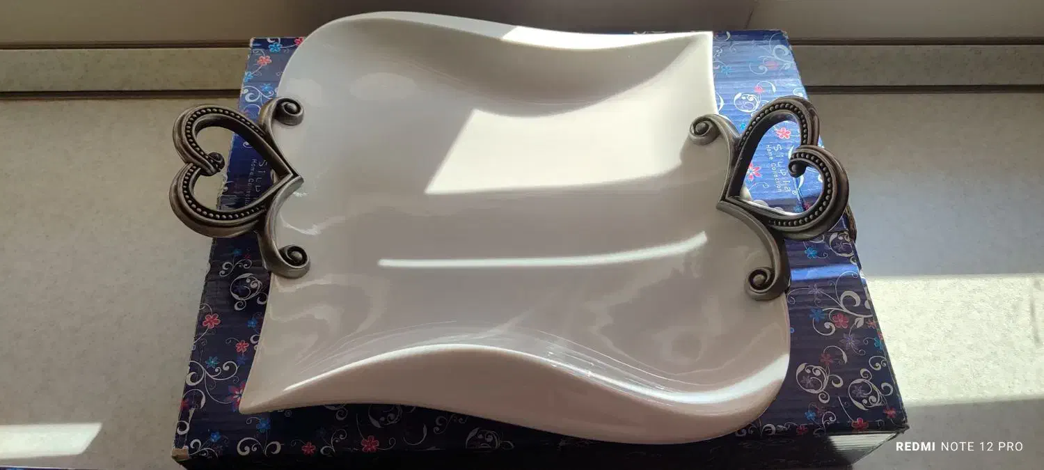 میوه خوری دیس شیرینی خوری ارکوپال کریستال سیلویا|ظروف سرو و پذیرایی|تبریز, |دیوار