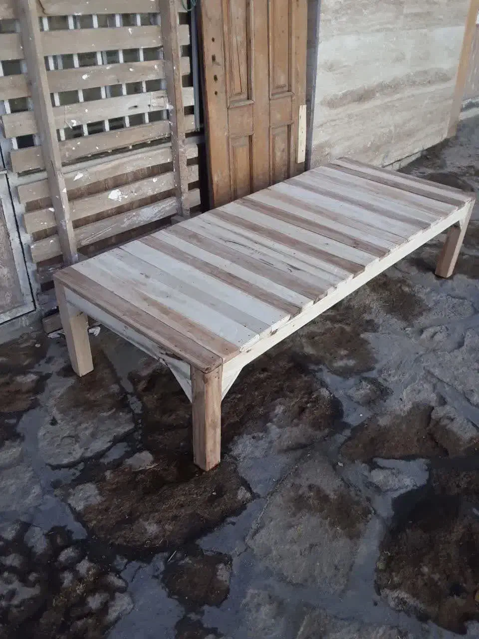 تخت خواب چوبی|تخت و سرویس خواب|طرقبه, |دیوار