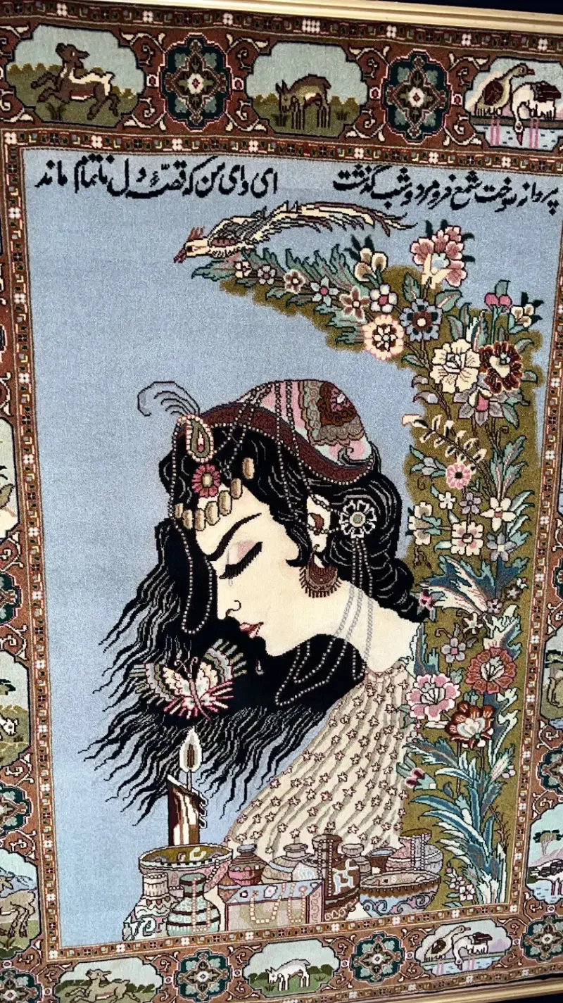 تابلو فرش دستباف قدیمی|تابلو فرش|تهران, الهیه|دیوار