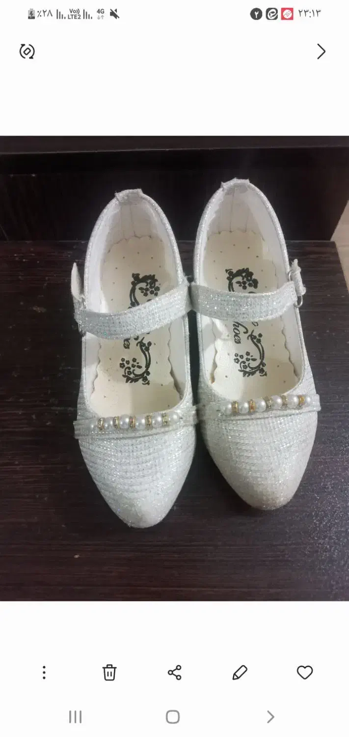 پیراهن مجلسی دخترانه با کفش مجلسی|کفش و لباس بچه|خرمآباد, |دیوار