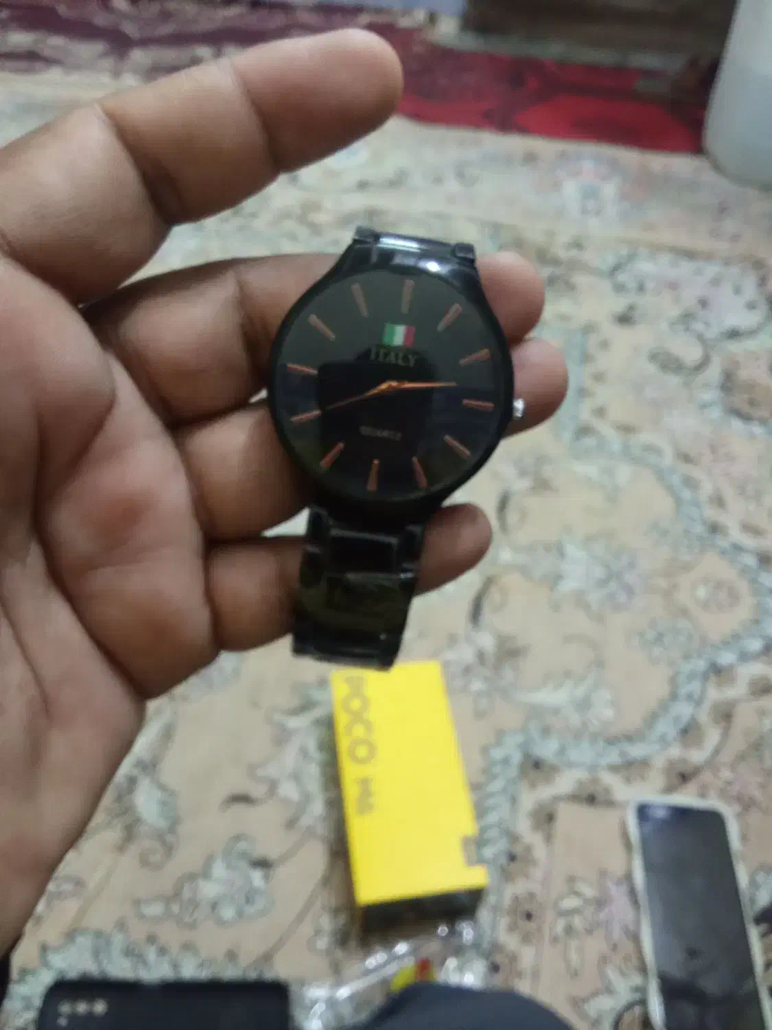 ساعت طرح رادو مشکی زیبا|ساعت|کنارک, |دیوار