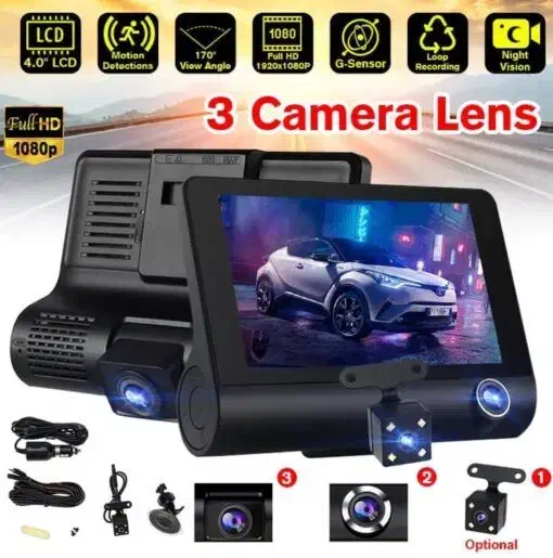 دوربین ثبت وقایع مانیتوردار 3 لنز|دوربین مداربسته|نیشابور, مدرس|دیوار