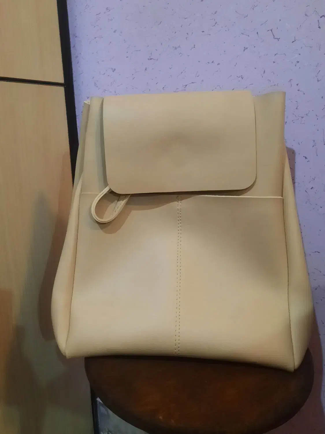 کوله پشتی چرم کرم استخوانی|کیف، کفش، کمربند|شهرکرد, |دیوار