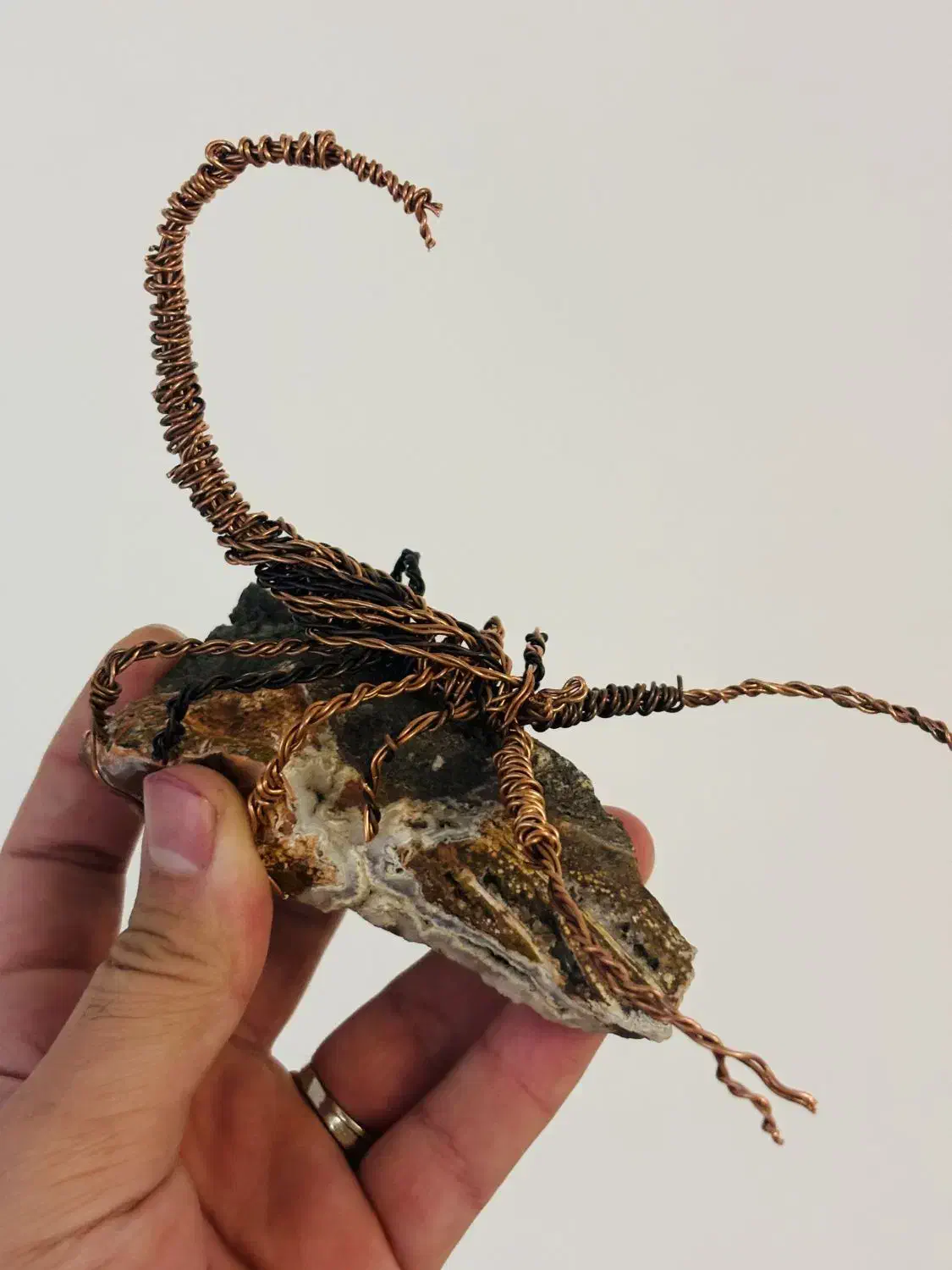 (مجسمه سیمی عقرب و سنگ ژئود کلکسیونی )|مجسمه، تندیس، ماکت|محمدشهر, ولدآباد|دیوار