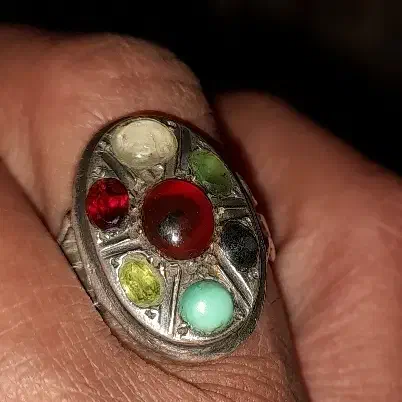 انگشتر نقره هفت نگین|جواهرات|مشهد, آیت الله کاشانی|دیوار