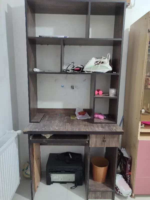 کتابخانه|کتابخانه، شلف، قفسههای دیواری|کرج, بنیاد|دیوار