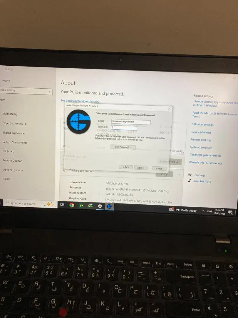 لبتاب لنوو thinkpad|رایانه همراه|اصفهان, جاوان|دیوار