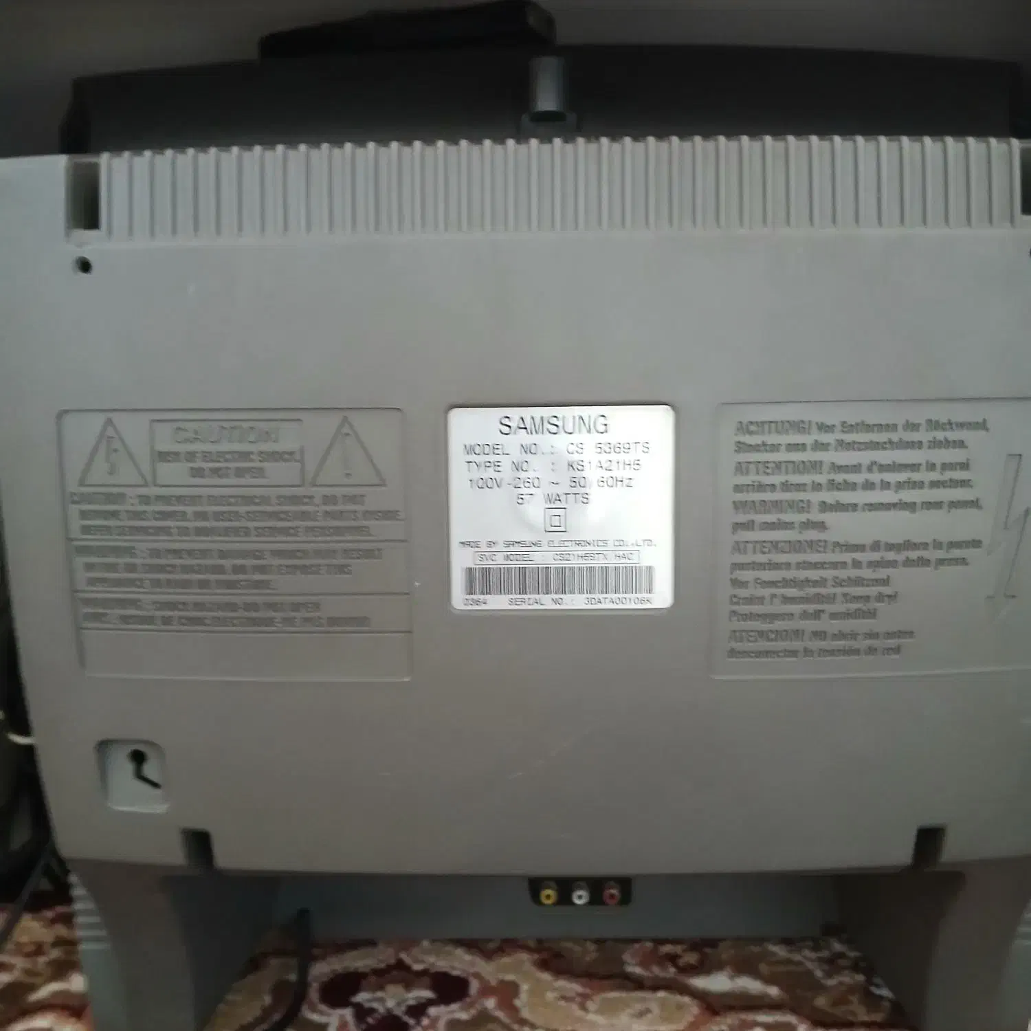 تلویزیون سامسونگ 21 اینچ CRT مدل CS-5339TS|تلویزیون و پروژکتور|ارومیه, |دیوار