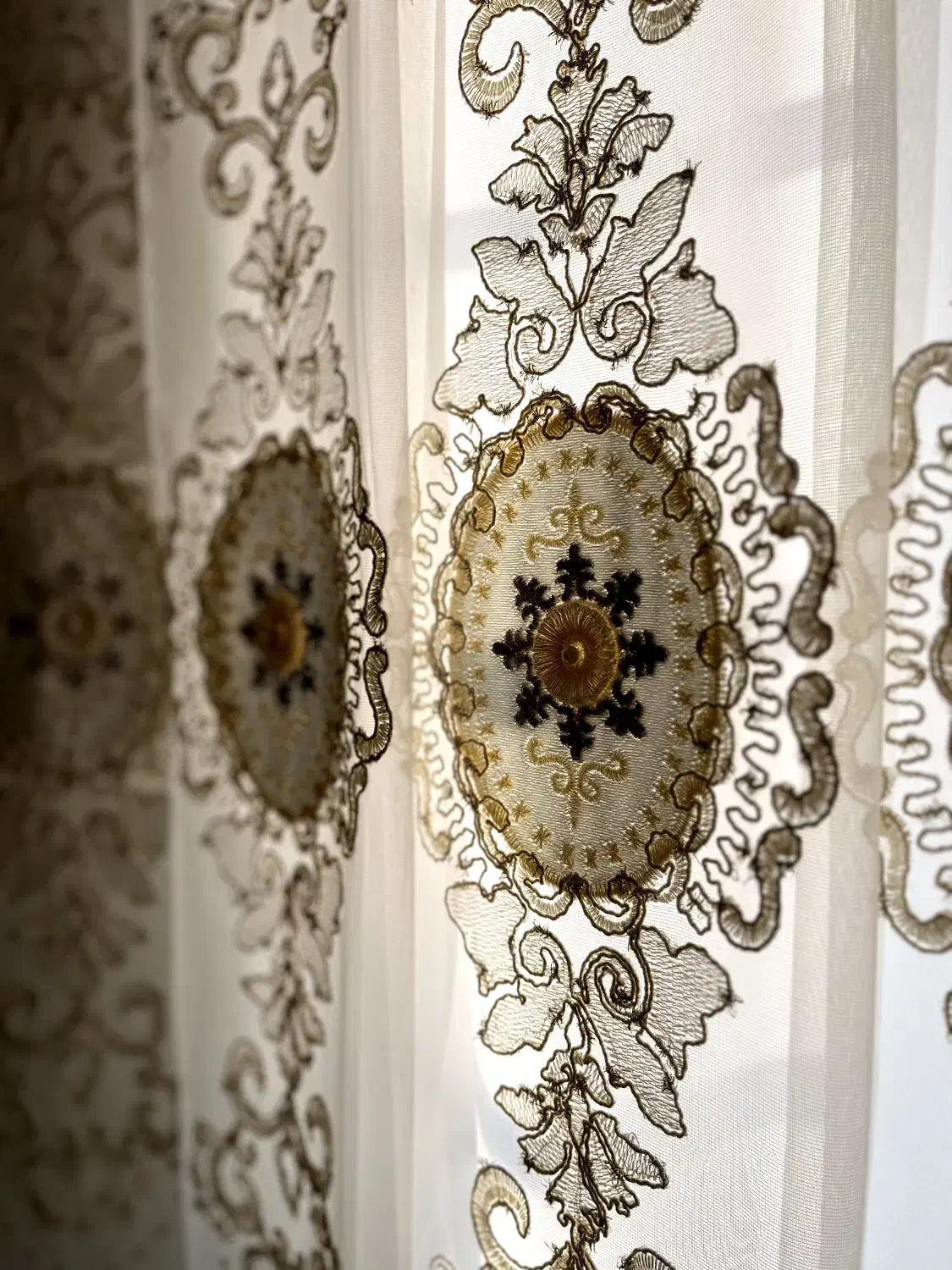 پرده توری همراه والان ترک|پرده، رانر، رومیزی|ارومیه, |دیوار