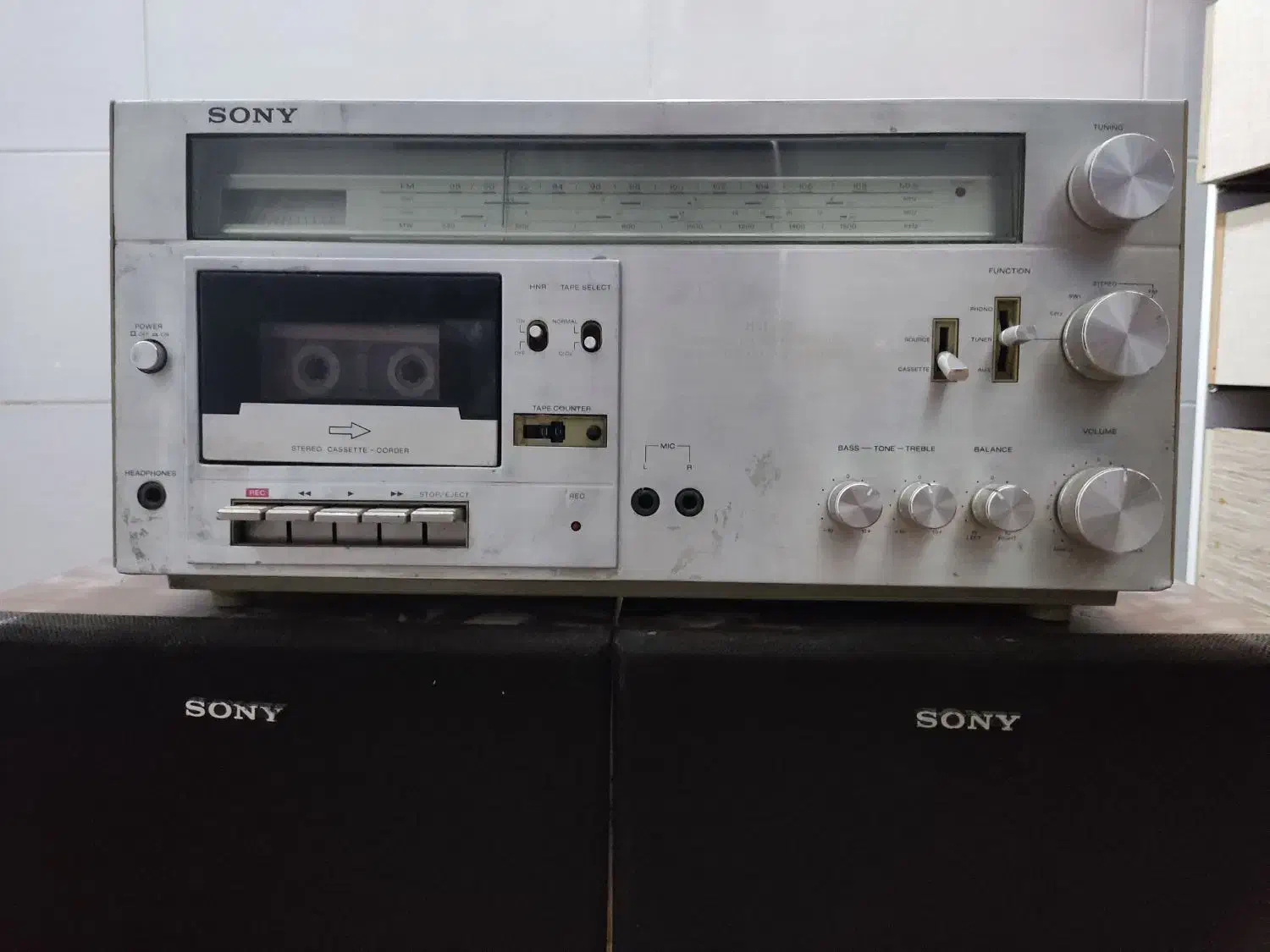 ضبط سونی با 160عدد نوار|سیستم صوتی خانگی|یزد, |دیوار