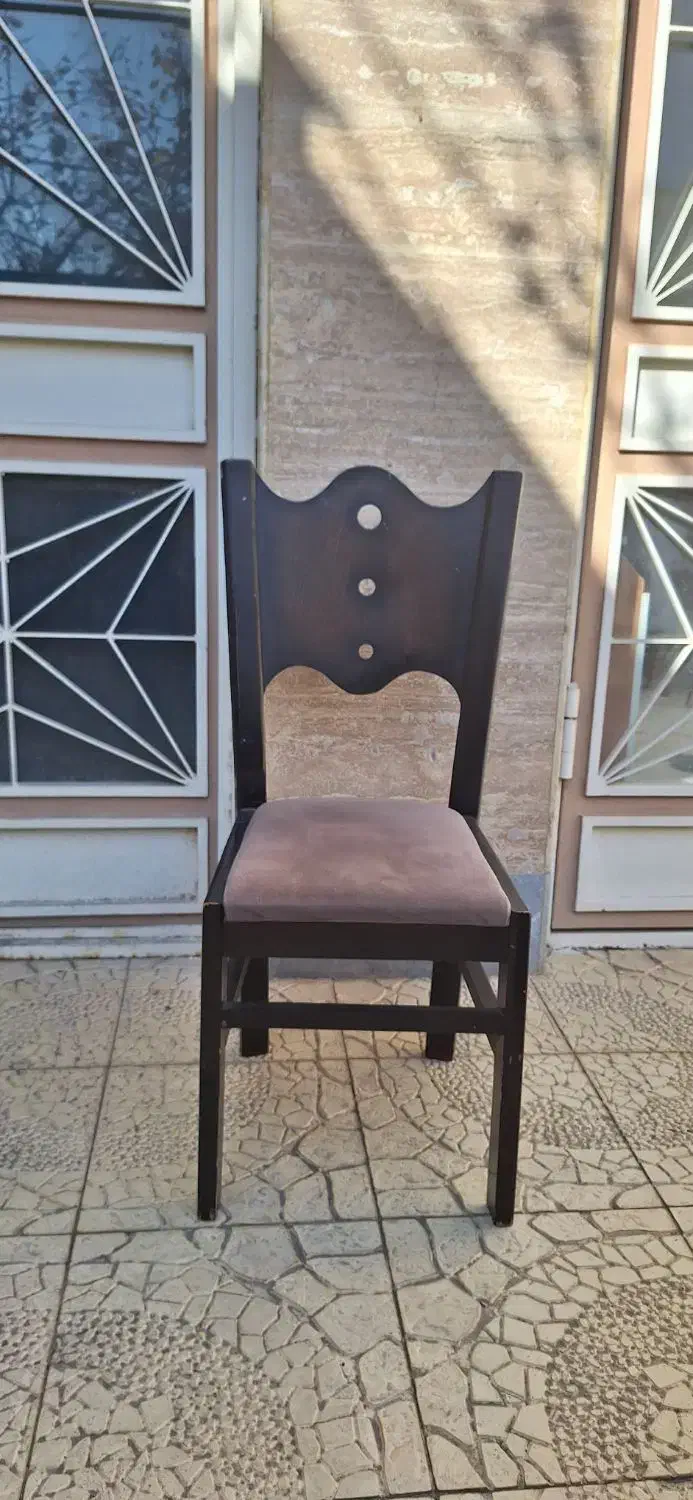 صندلی چوبی دست دوم سالم|میز و صندلی غذاخوری|اردبیل, |دیوار